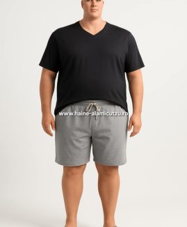 Pantalon scurt trening bumbac 4xl gri