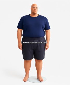 Pantalon scurt trening bumbac 4xl gri inchis