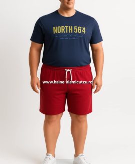 Pantalon scurt trening bumbac 2xl rosu