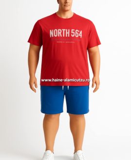 Tricou bumbac marime mare 6xl rosu